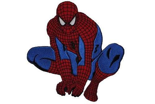 XXL Spiderman 20,7 cm * 20,7 cm AUFNÄHER APPLIKATION 