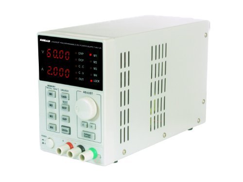 KORAD KA6002P - Programmable Precision Variable Adjustable 60V, 2A DC Power Supply Digital Regulated Lab Grade
