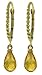 14k Solid Gold Rope Leverback Earrings with title=