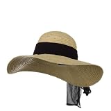 4.5 Inch Raffia Straw Hat - Natural Black Band W35S22C