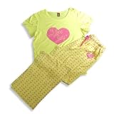 I Love Lucy - Womens Short Sleeve I Love Lucy Pajamas, Yellow, Pink