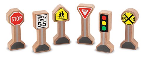 Melissa & Doug Whittle World - Traffic Signs Set