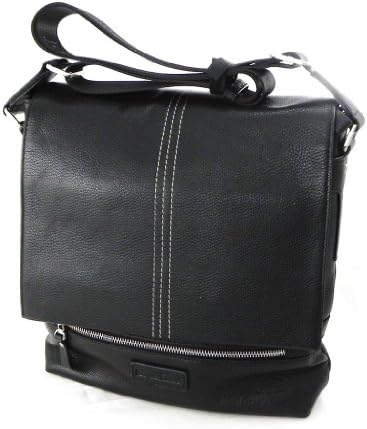 Leather bag 'Jacques Esterel' black.