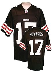 Cleveland Browns Mens NFL Replica Jersey Braylon Edwards #17 Brown