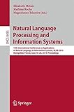 Natural language processing and information systems : 19th international conference on applications of natural language to information systems, NLDB 2014, Montpellier, France, June 18-20, 2014, procee