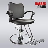 Black Modern Fashion Classic Hydraulic Barber Chair Hair Styling Salon Beauty