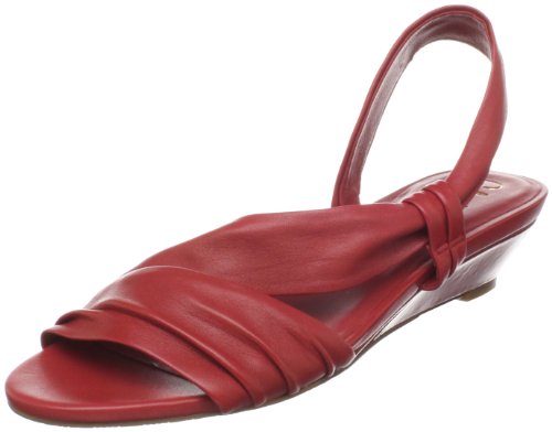 Cole Haan Women's Air Natalie Low Wedge Sandal,Red Nappa,9 B US