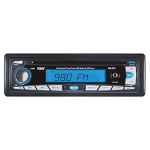 Naxa NCA-670 Detachable Stereo AM/FM Car Radio with Compact Disc Player and Aux-In Jack