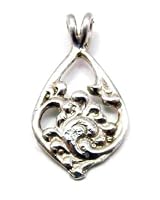 Sterling Silver Acanthus Pendant Scandinavian Norse