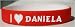 I Love Daniela Custom Wristband