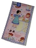 Vintage-style Kids Cooking Baby Girl Burp Cloth