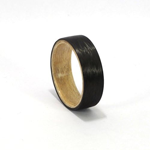 Carbon Fiber and Bentwood Ring- Guatambu Wood