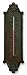 Outdoor Living : Fleur de Lis Rustic Cast Iron Thermometer