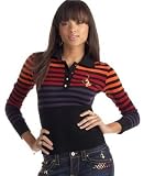 Baby Phat Plus Size Striped Polo Sweater