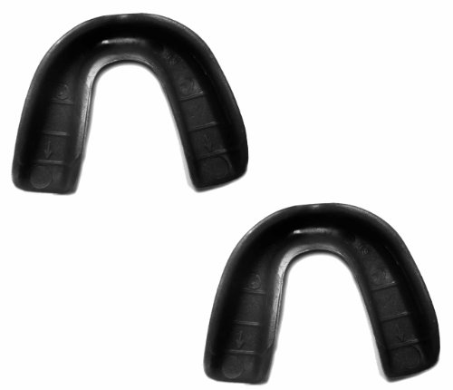 Two Pack! Rawlings Youth Mouthguard without Strap (Black)