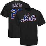 MLB Majestic New York Mets #29 Ike Davis Black Player T-shirt (XX-Large)