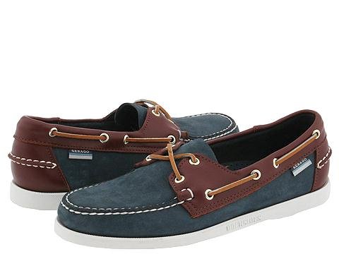 Sebago Mens Spinnaker Shoe,Blue/Brown,9.5 M US