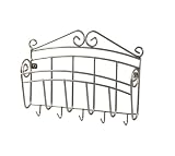 Spectrum 37578 Scroll Sinle Letter Holder Wall Mount, Satin Nickel
