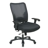 Space Air Grid Executive Big & Tall Chair, Air Grid Back/Mesh Seat