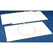 3 White Velvet Jewelry Chain Display Pad Showcase Tray Inserts 14 1/8"