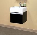 20.3 Inch Square Single Sink Vanity Wood (Dark Espresso) (22H x 20.5W x 16.5D)