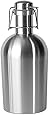 Growl Steel Stainless Steel Beer Growler 64 oz in Various Colors (Silver)