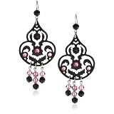 TARINA TARANTINO Classic Jet Black Chandelier Style
