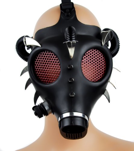 Devil Horn Spike Industrial Cyber Cosplay Mask Costume Halloween