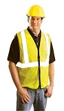 OccuLux Hi-Viz Yellow Economy Cool Mesh Vest w/ Zip (ANSI Class 2) - 6XL