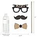 30th Milestone Birthday - Dashingly Aged to Perfection - Birthday Photo Booth Props Kit - 20 Count