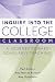 Inquiry into the College Classroom: A Journey Toward Scholarly Teaching (JB - Anker)