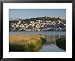 Morning View of Old Town and Car Samoil's Castle, Ohrid, Macedonia Framed Art Poster Print by Walter Bibikow, 31x25