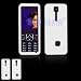 White Solid Silicone Skin Cover Case Cell Phone Protector for ZTE C78