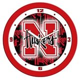 Nebraska Cornhuskers NCAA Dimension Wall Clock