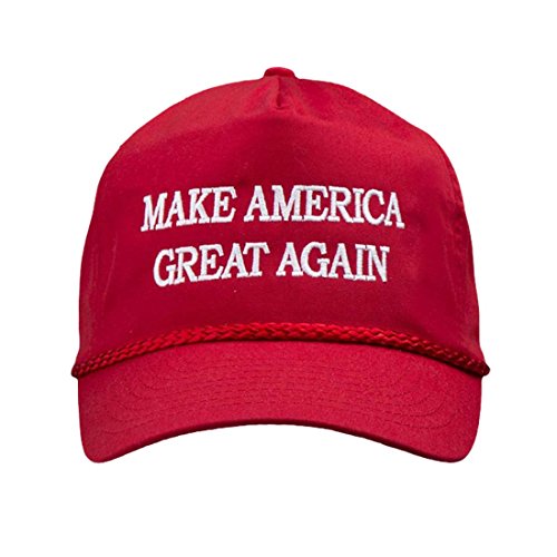 MAKE AMERICA GREAT AGAIN! - Trump 2016 Adjustable Cap with Rope Front