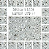 Delica Beads 11/0 Miyuki (a full 8 gram pack) over 500 colors available individually!, DB050 Crystal Luster