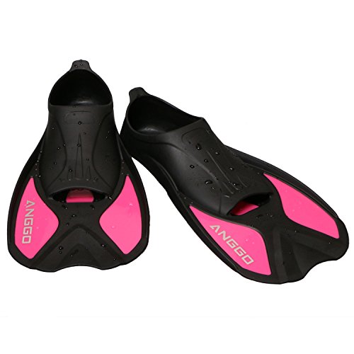 ANGGO Adult Dive Fin for Swim (Rose Red, Medium)