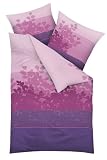 Kaeppel G-101438-05D3-VFMF Bettw&auml;sche 2-teilig Diana 155 x 220 cm Microfaser Flanell, lila