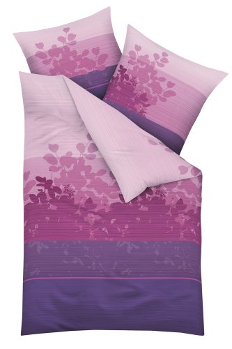 Kaeppel G-101438-05D3-VFMF Bettw&auml;sche 2-teilig Diana 155 x 220 cm Microfaser Flanell, lila Preisvergleich