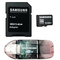 Samsung 16Go Classe 10 MicroSDHC Haute Vitesse de Carte M�moire avec adaptateur SD et Lecteur USB