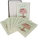 Cake Pastry Glitter Cavallini Boxed Cards and Envelopes, Set of 10 with Vintage Look