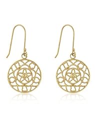 Sterling Silver Floral Filigree Earrings
