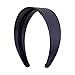 2 Inch Wide Leather Like Headband Solid Hair band