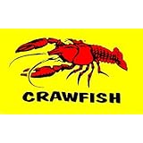 3x5 Foot Crawfish Flag