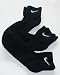 Nike Women's Performance Quarter Crew Socks 3 Pair - Shoe Size: 6-10 Black - Made in USA