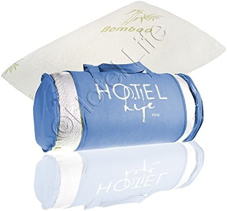 Hotel Life Shredded Memory Foam Pillow with Bamboo Cover - Hypoallergenic and Dust Mite Resistant Memory Foam Pillow With 100% Satisfaction Guaranteed (KING)