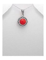 Marcasite Pendant Necklace In 92.5 Sterling Silver