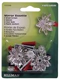 ANCHOR WIRE/HILLMAN GROUP #122200 4PKCLR Mirr Rosette/Bud