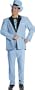 Dim Wit Blue Tuxedo Costume (One Size)