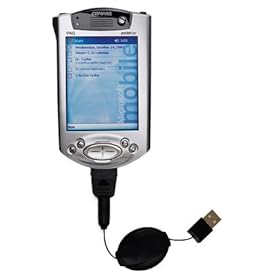 Click here to buy Retractable USB Cable for the Compaq iPAQ 3975 with Power Hot Sync and Charge capabilities... by Gomadic for the Compaq iPAQ 3975.